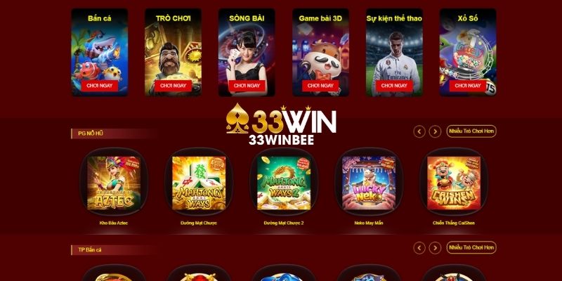 33win nhà cái nổi tiếng với chất lượng và các dịch vụ đỉnh cao 