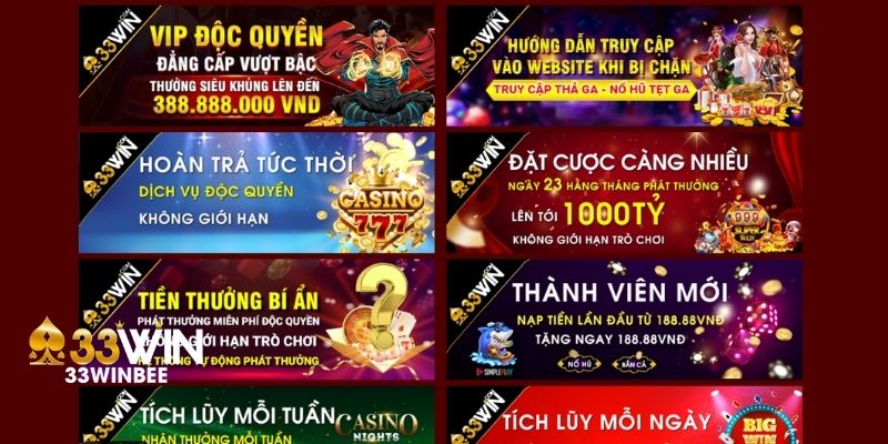 33win là nhà cái có nhiều ưu đãi hấp dẫn